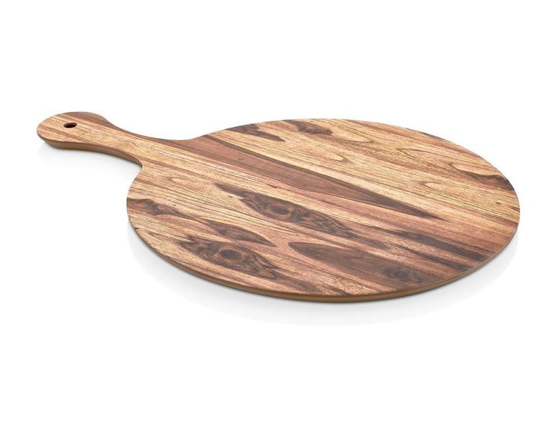 Wood Effect Handled Round Board