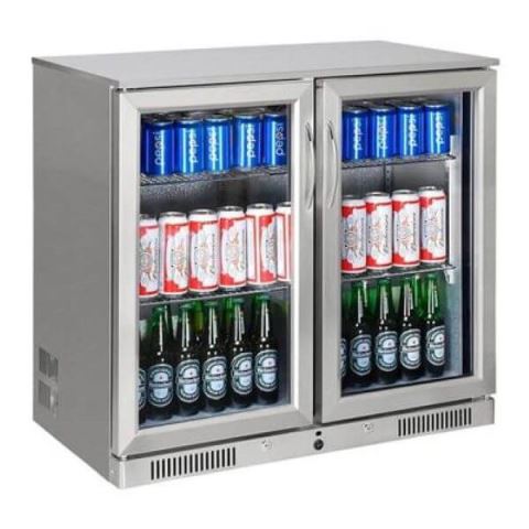 Gtech SC-228F-S Basic Line Bar Tipi Şişe Soğutucu 2 Kapılı(Paslanmaz)