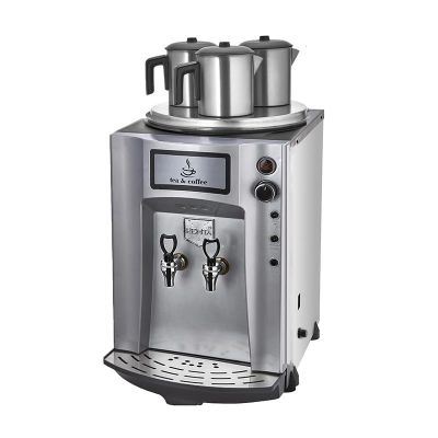 Remta DE10P Premium Jumbo Çay Makinesi, 3 Demlikli, 40 L, Elektrikli, Gri